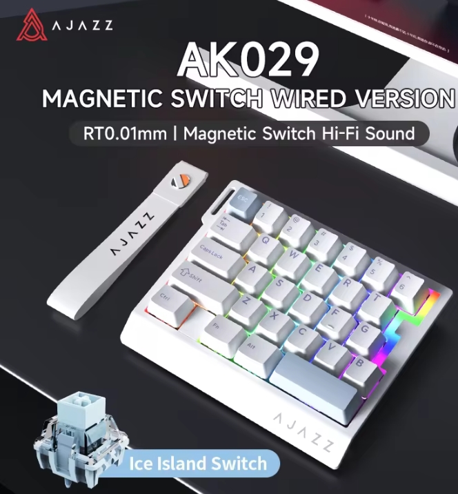 Esports Gaming Keyboard - AK029 Wired One-Handed Gaming Keyboard HE
