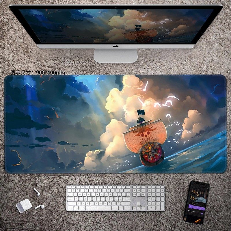 Esports Gaming Keyboard - Animation ONE PIECE Leather Mouse Pad