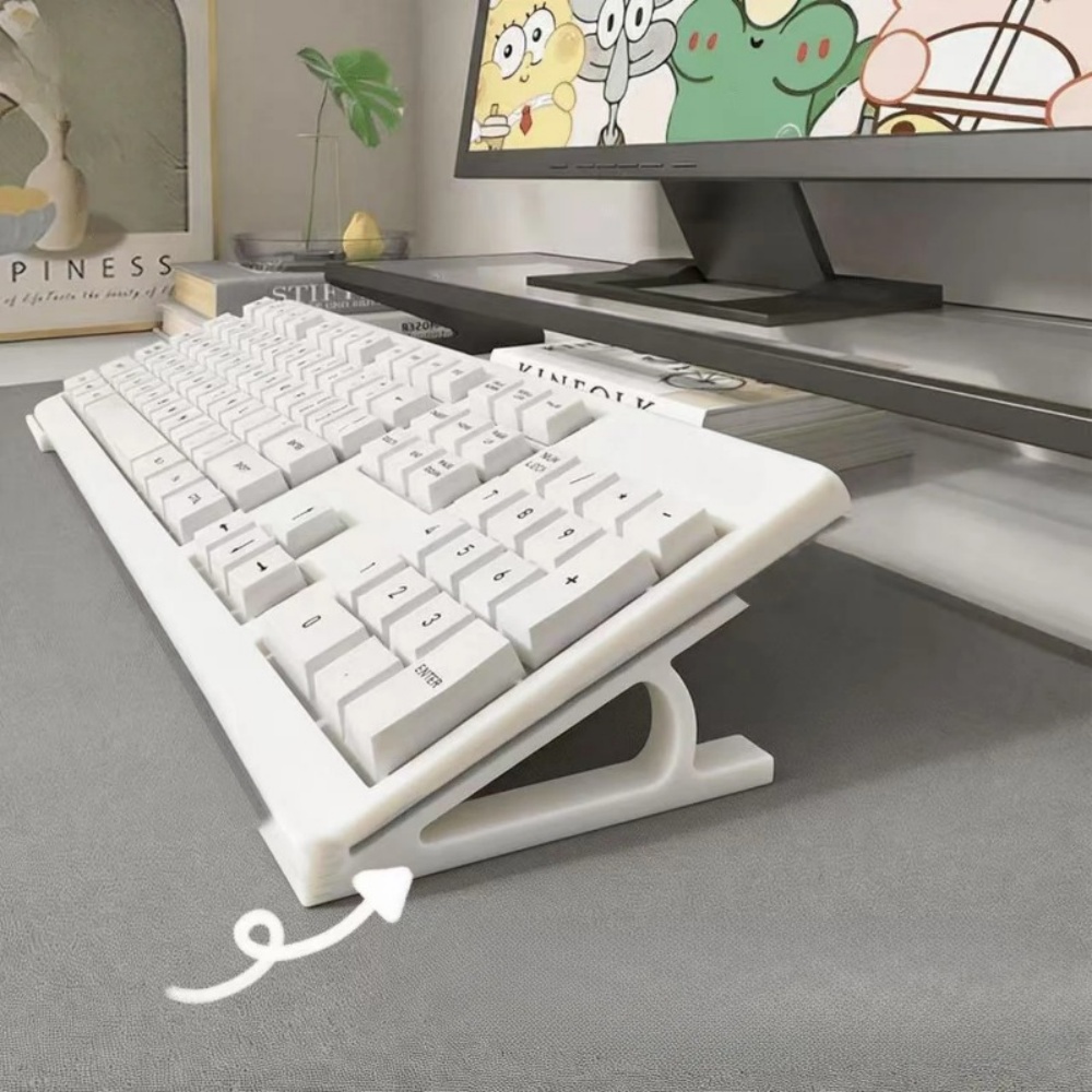 Esports Gaming Keyboard - 2pc Ergonomic Keyboard Riser For Office