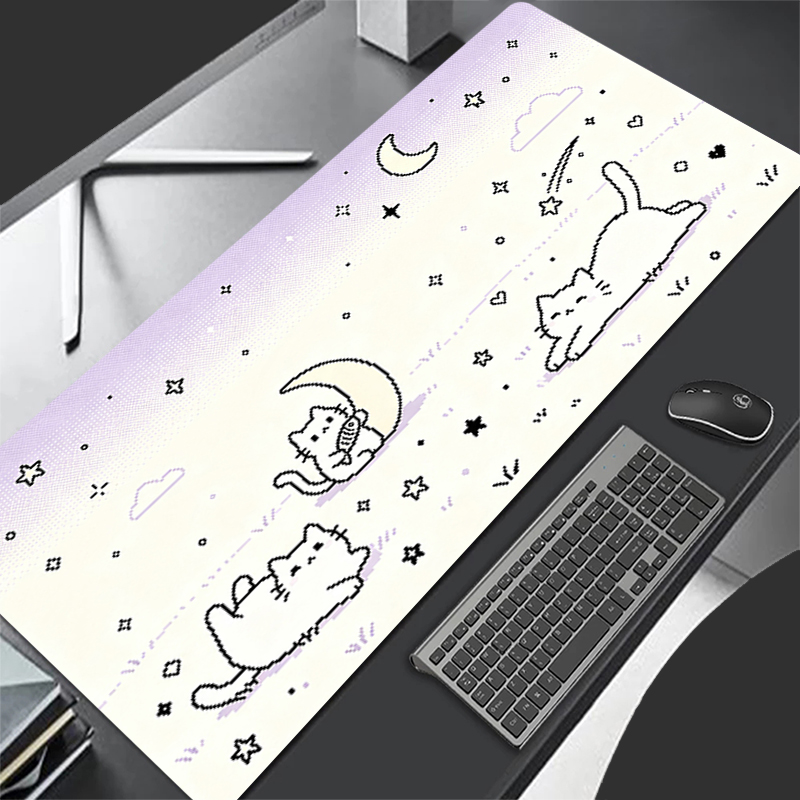 Esports Gaming Keyboard - Low pixel cartoon Mouse Pad Notbook
