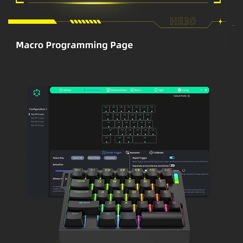 HE30 Mechanical Gaming Keyboar - Esports Gaming Keyboard review and price