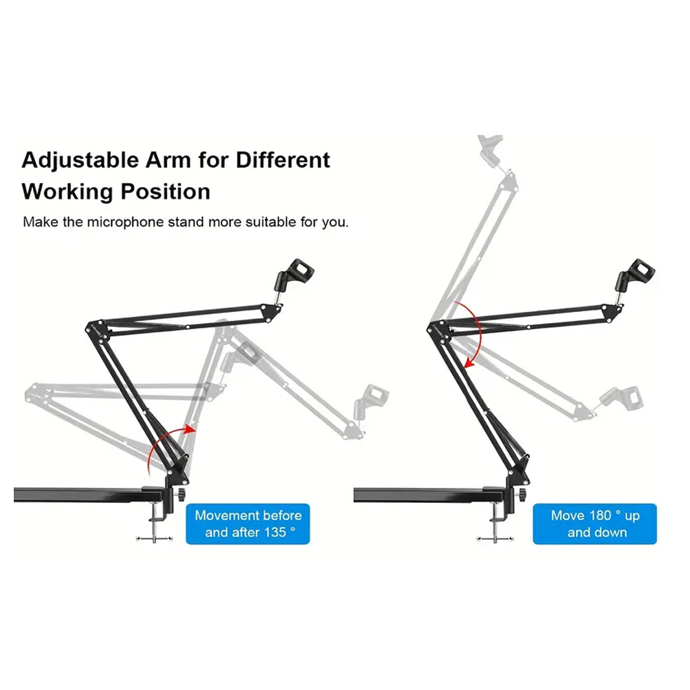 Foldable Metal Extendable Micr - Microphone Arm Boom review and price