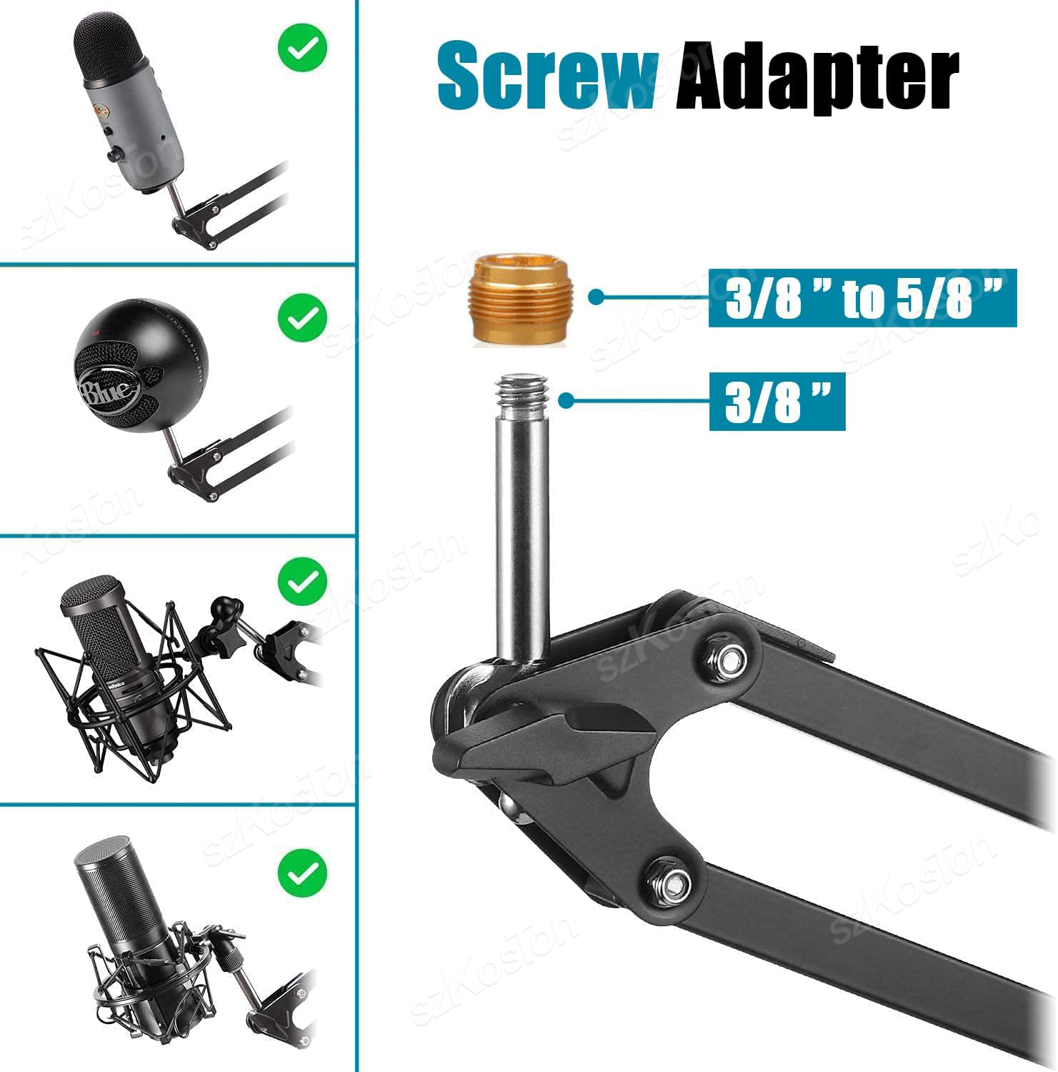 Articulated Arm Microphone Sta - Microphone Arm Boom review and price