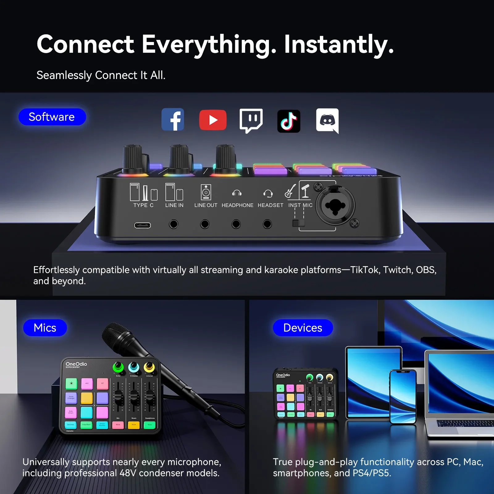 Oneodio Gaming Audio Mixer Wit - Elgato Stream Deck review and price