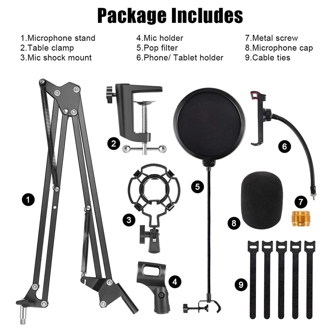 NALFI-Microphone Stand,Adjusta - Microphone Arm Boom review and price