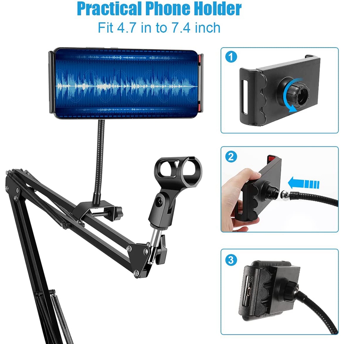 NALFI-Microphone Stand,Adjusta - Microphone Arm Boom review and price