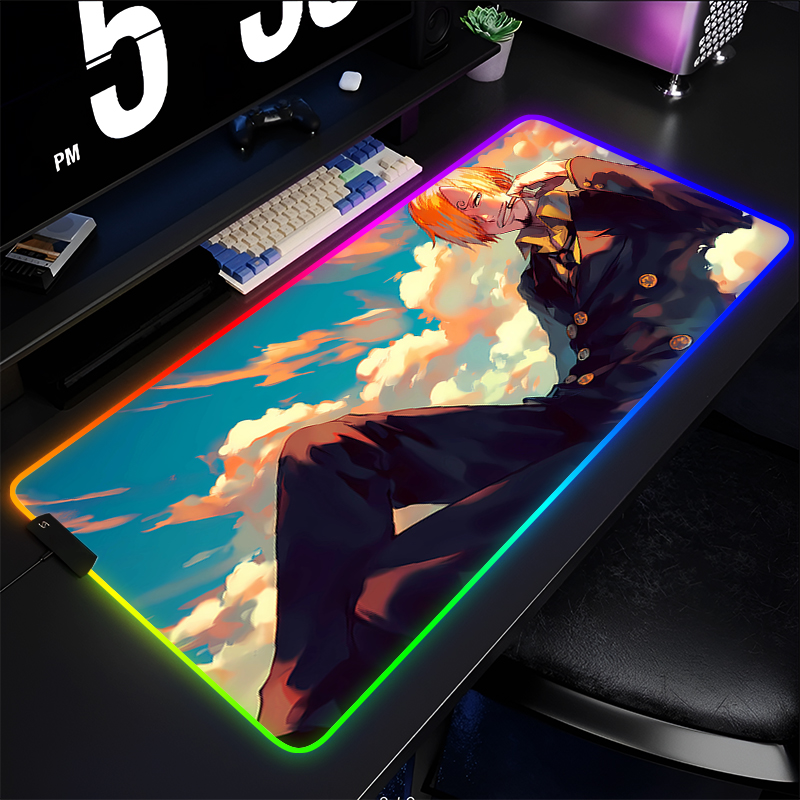 RGB Anime Mouse pad one piece  - Esports Gaming Keyboard review and price