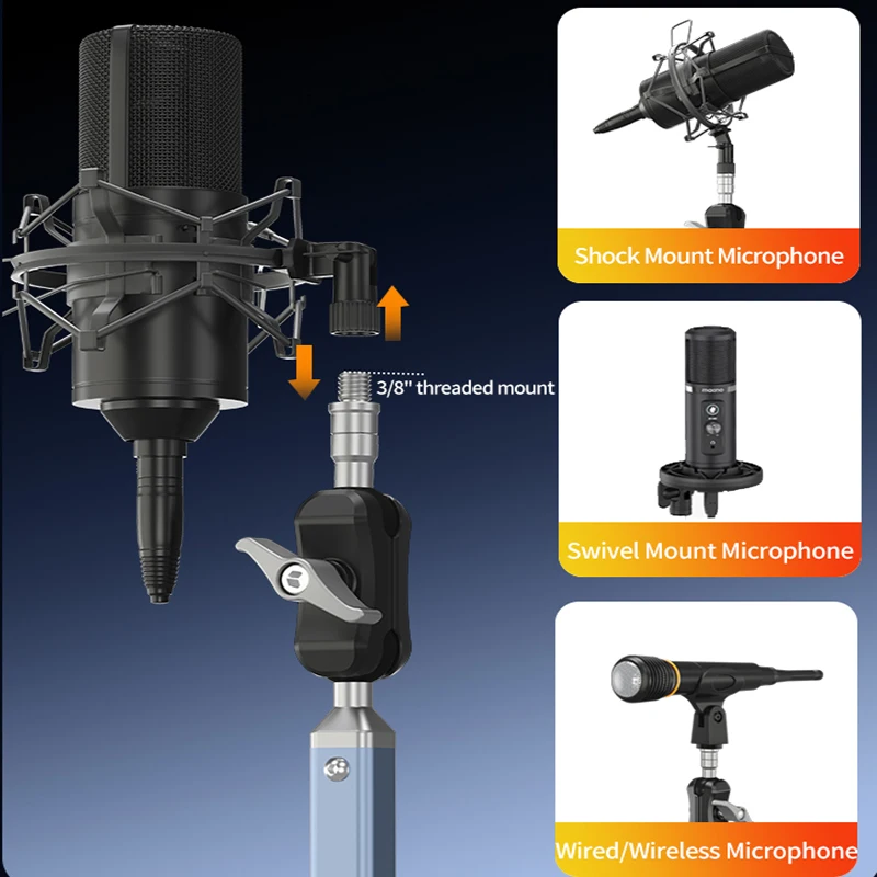 Professional Dual Suction Cup  - Microphone Arm Boom review and price