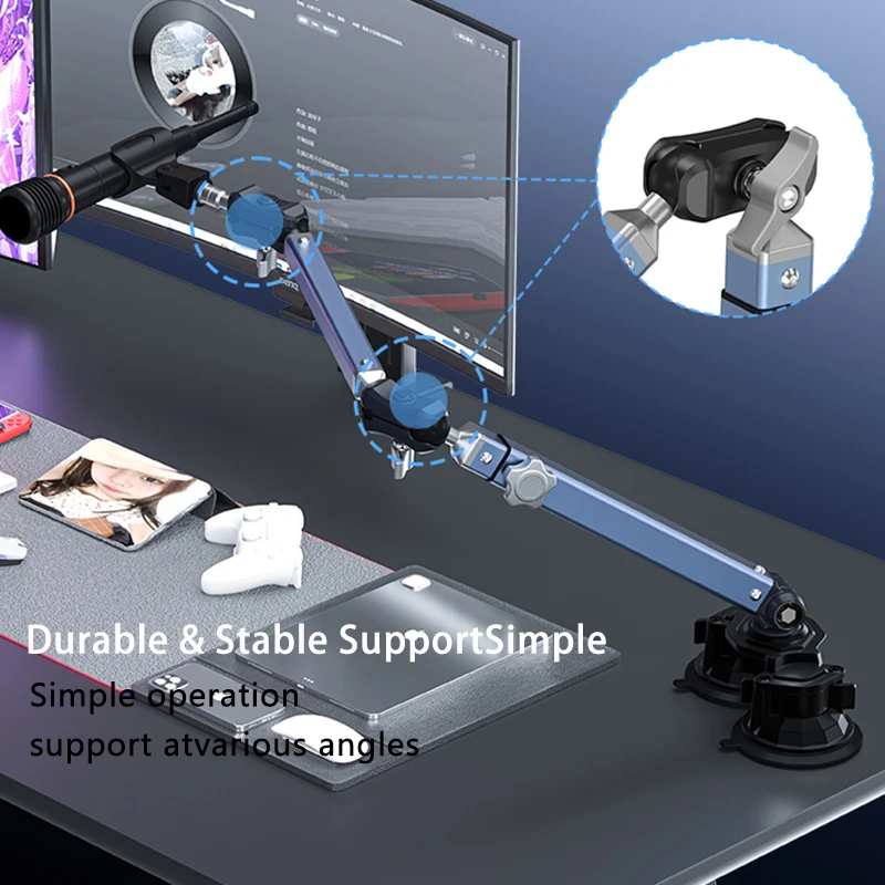 Professional Dual Suction Cup  - Microphone Arm Boom review and price